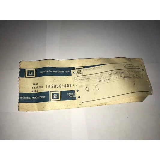 Genuine NOS GM vintage Auto Part no 20501403 - Molding GR 12.116 - Discontinued vintage General Motors replacement auto OEM Part GM A+ Stuff Molding