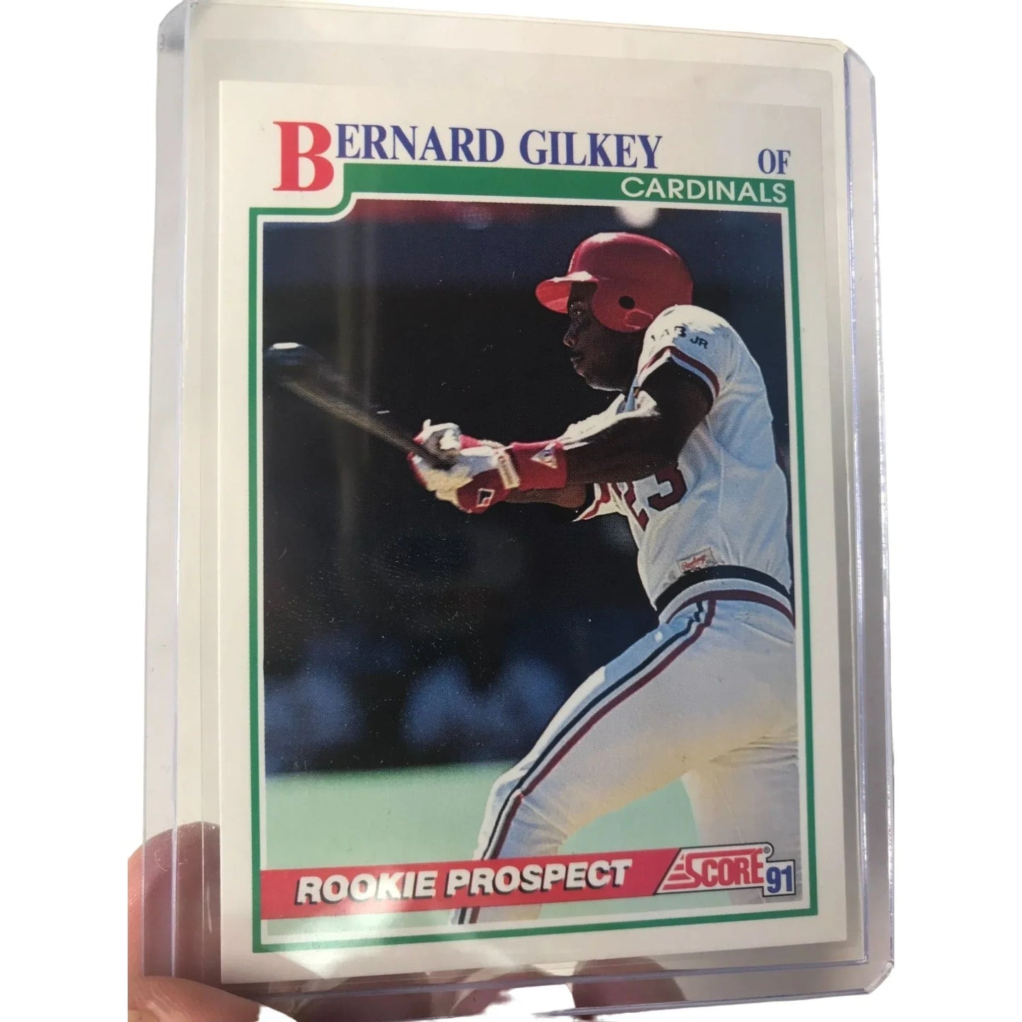 Lot of (9) 1991 Score ROOKIE PROSPECT Bernard Gilkey Card No. 709 Score A+ Stuff