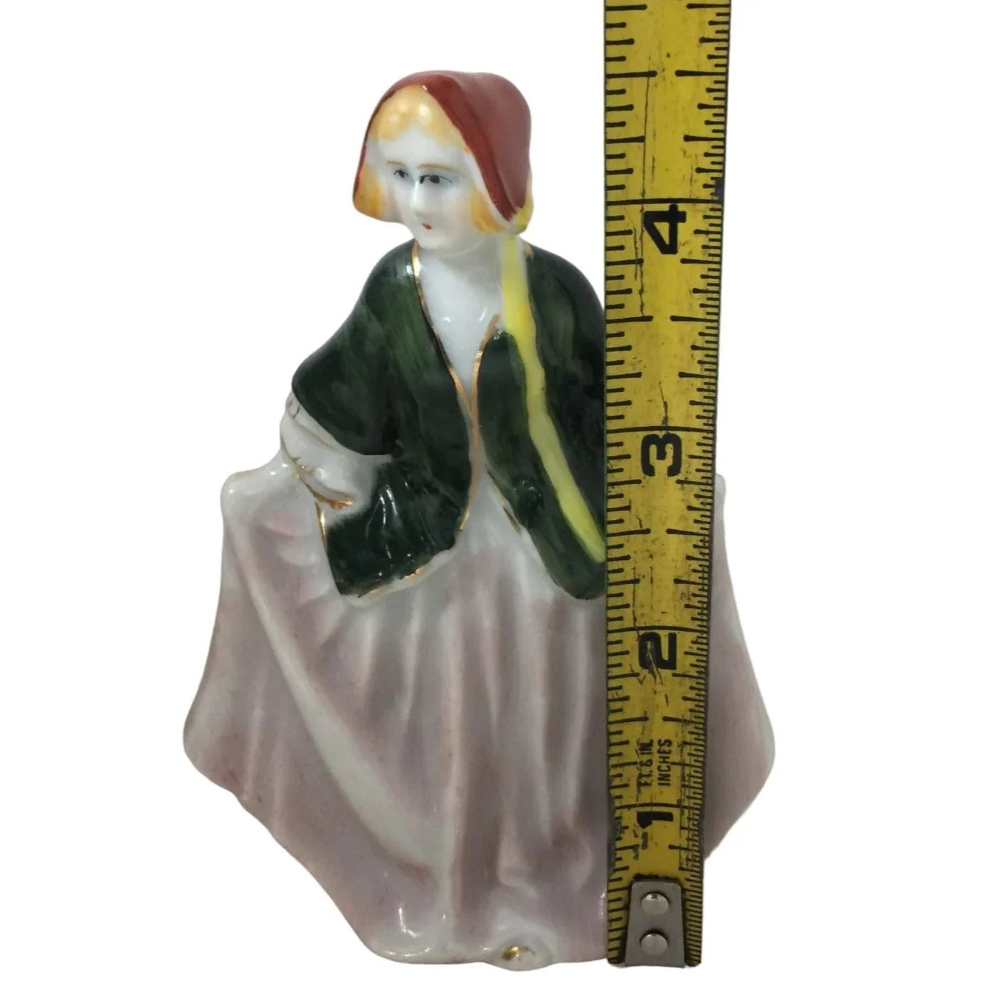 Mid Century Colonial Woman Curtsy-ing Made in Occupied Japan 4.5" TALL A+ Stuff A+ Stuff