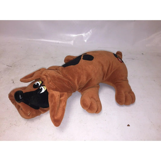 Pair of POUND PUPPIES 1985 Classic 18" Dog & 6" Puppy Plush Spots A+ Stuff A+ Stuff Stuffed Animals