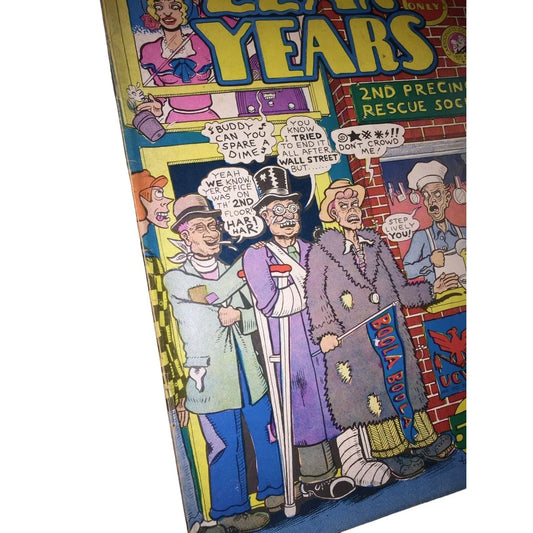 LEAN YEARS Underground Comix Vintage Comic Book 1974 Kim Deitch, Leslie, John Pound, Mike Royer, Barry Siegel, Bruce Simon, Trina, Chris War Cartoonists Co-Op Press A+ Stuff