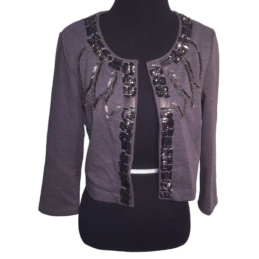 H&M Beaded Black Jacket Womens Size Small H&M A+ Stuff