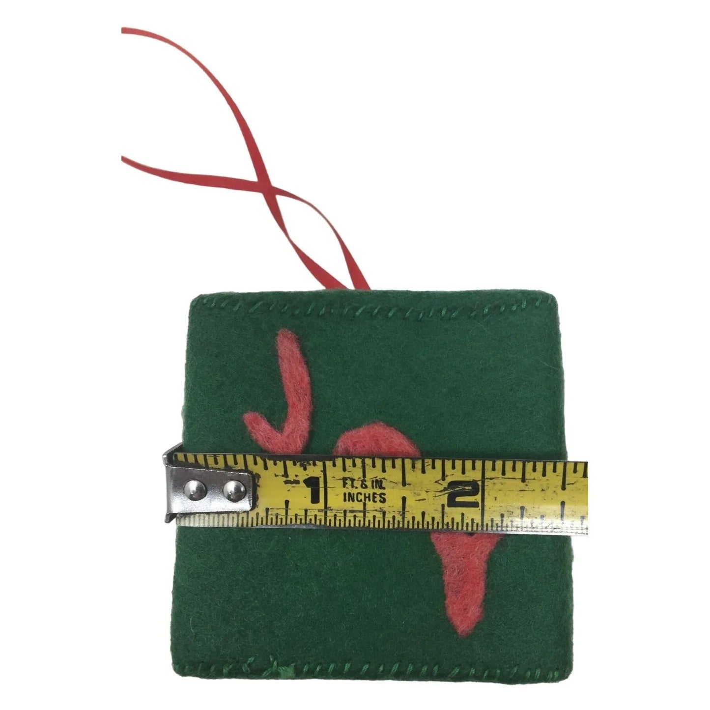 JOY Holiday Christmas Ornament - Cube style Holiday Decor - J - O - Y and Joy on sides of cube Handmade A+ Stuff