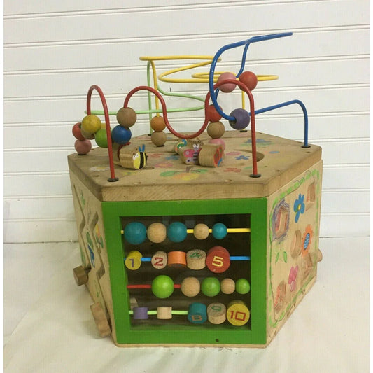 Play Cube Activity Center Wooden Early Learning Children's Toy Preschool Kids Unbranded A+ Stuff Toys