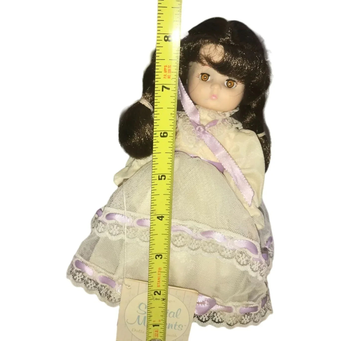 1986 Effanbee Collectible Doll - Special Moments Doll 'AUGUST' 0 approx 8" tall - with tag Effanbee A+ Stuff