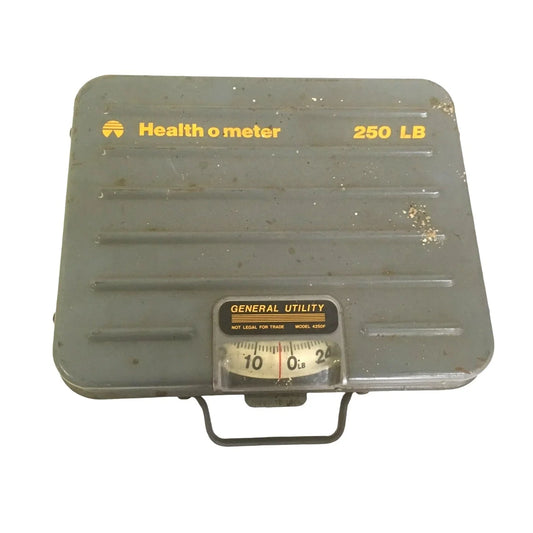 Vintage HEALTH O Meter General Utility Scale 250 lb Capacity - Portable Handy Scale Healh O Meter A+ Stuff Body Weight Scales