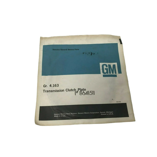 GENUINE GM Part TRANSMISSION Clutch Plate GM8641511 Parts GR 4.163 GM A+ Stuff