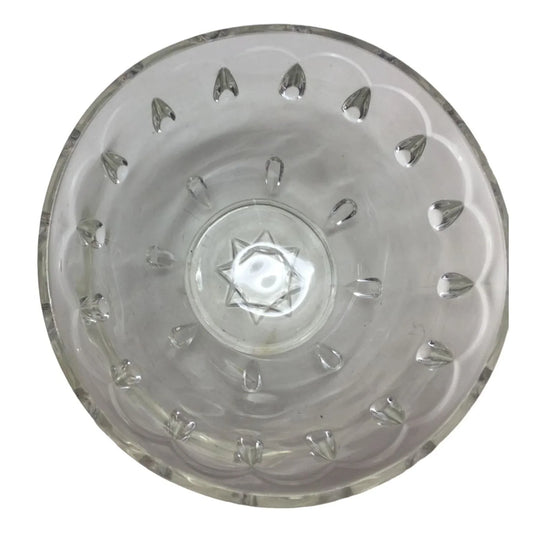 Small Crystal Serving Dish / Bowl - Watermelon seed lookikng pattern - A+ Stuff A+ Stuff