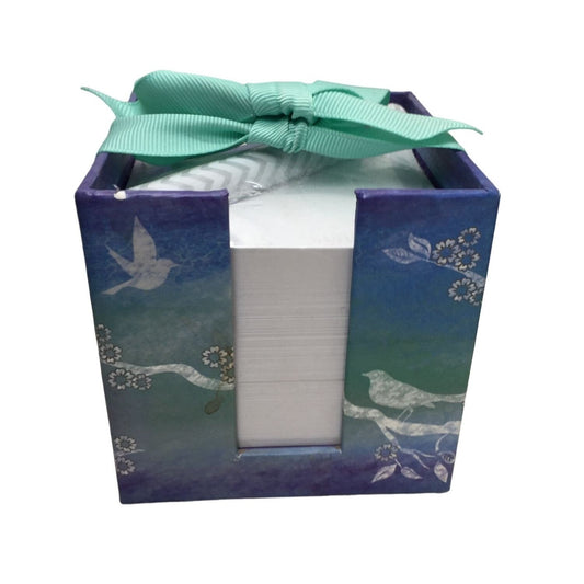 "Enjoy the Little Things in Life " Lady Jane Memo Cube with Pen and Bright Gift Bow