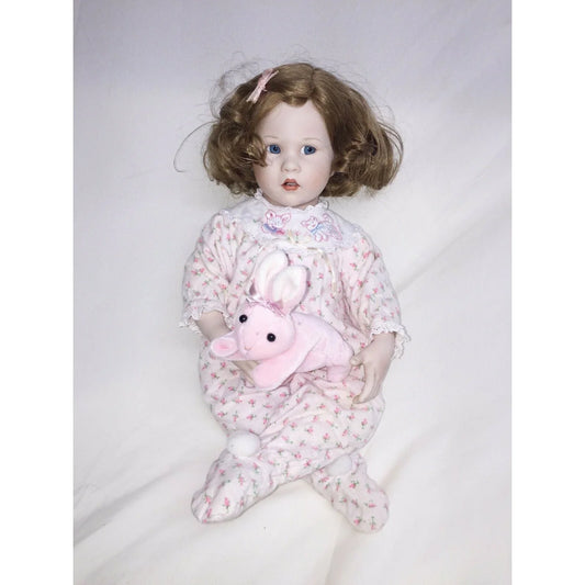 KATIE Porcelain doll by BRIGETTE DEVAL Cute Curls and Pajamas Georgetown Collection A+ Stuff Dolls