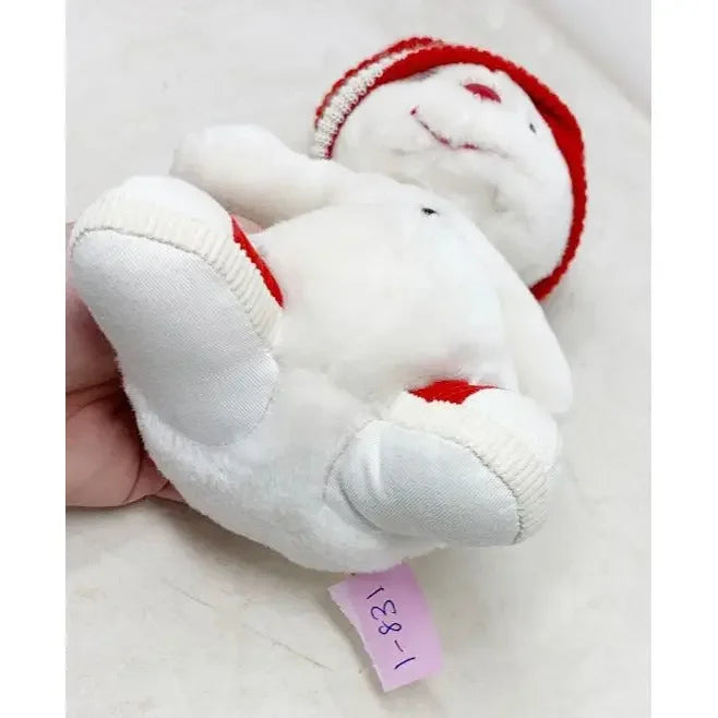 Holiday RUSS Snowman Plush "Snowflake" - toboggan ( hat), and shoes. 10" tall A+ Stuff