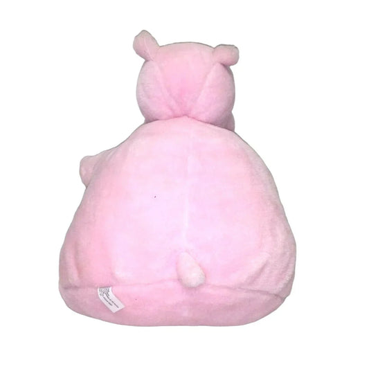 13" Pink Hippo SoftPlush - Wide Hippopotomus w funny eyes - toy Unbranded A+ Stuff Stuffed Animals