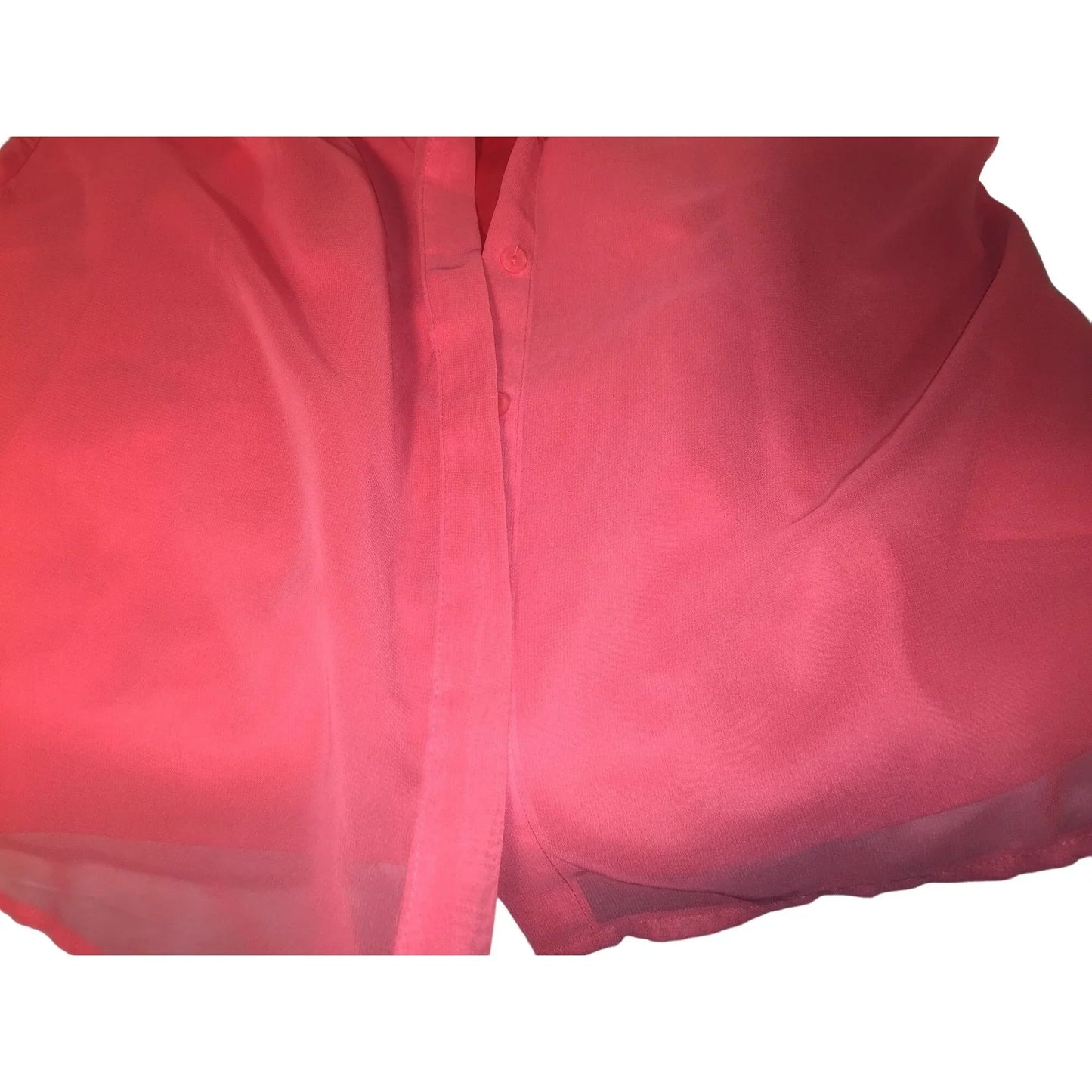 Worthington Coral Pink Cami and sheer blouse with scarf attached Set WOrthington A+ Stuff