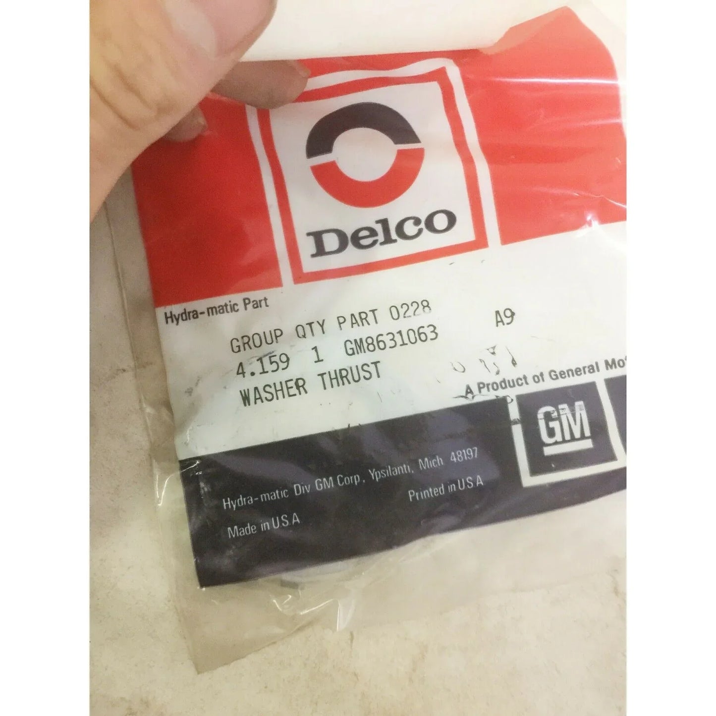 GENUINE GM 8631063 WASHER General Motors OEM PART NOS '82-'84 General Motors A+ Stuff Tools