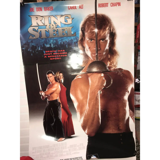 RING of STEEL Original Vintage Movie Poster - Death has just become a spectator sport. Joe Don Baker Carol Alt Robert Chapin A+ Stuff A+ Stuff