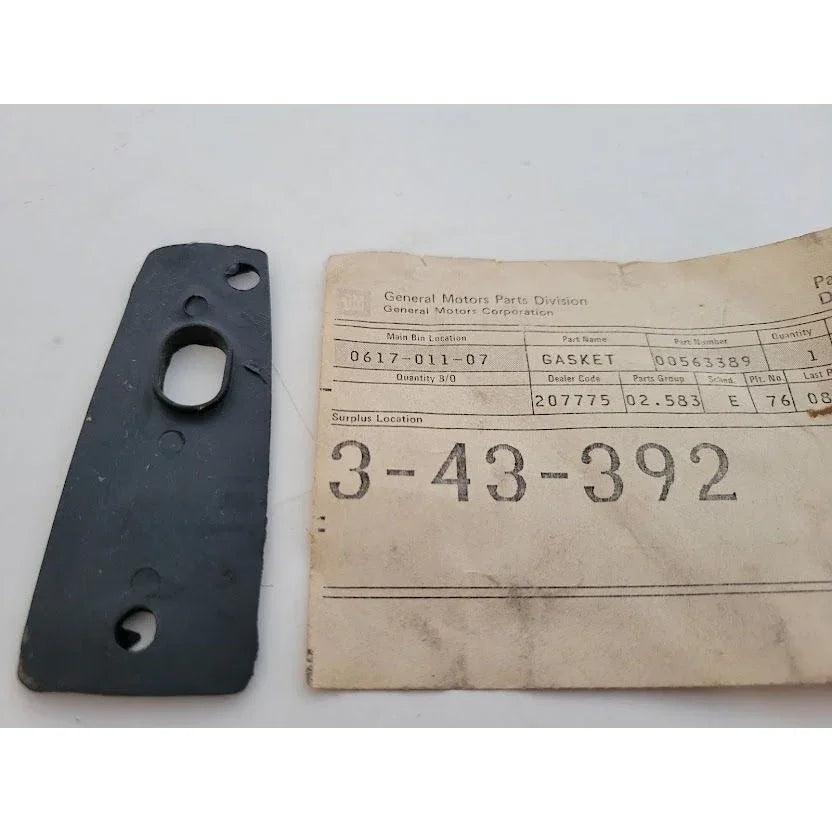 Genuine GM Part - No 563389 - GASKET - new - vintage discontinued General Motors Replacement Auto Part - NOS GM A+ Stuff Gaskets & O-Rings