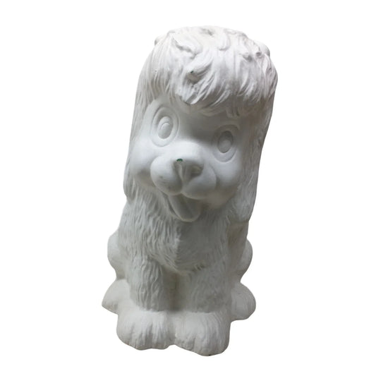 Cute Smiling Dog Ceramic Bank - Coin Bank - Leave as is or Paint Yourself! A+ Stuff A+ Stuff