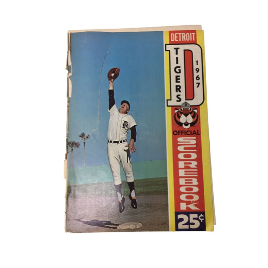 Detroit Tigers 1967 Official Scorebook - Vintage Baseball Collectible MLB A+ Stuff Books