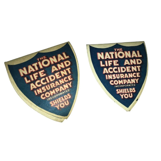 the National LIFe and Accident Insurance Company Incorporated Shields You - Vintage Advertising Collectible National Life and Accident Insurance Co. A+ Stuff