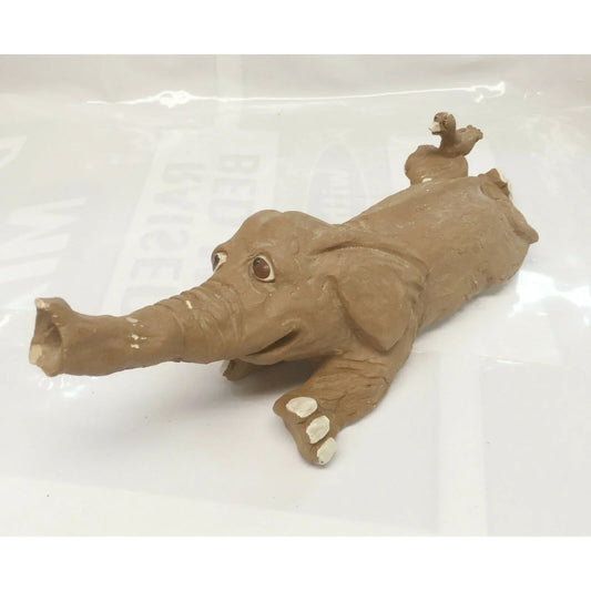 Dave GROSSMAN Vintage ELEPHANT Sculpture Clay Art Cute DAVE GROSSMAN A+ Stuff Sculptures & Statues
