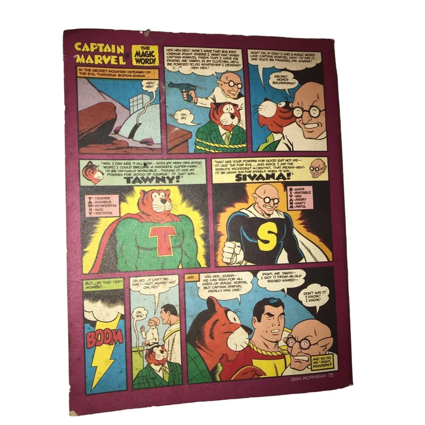 Amazing World of DC Comics No. 17 Shazam! - Vol. 5 No. 16 April 1978 - Vintage Comic Book Magazine DC Comics A+ Stuff