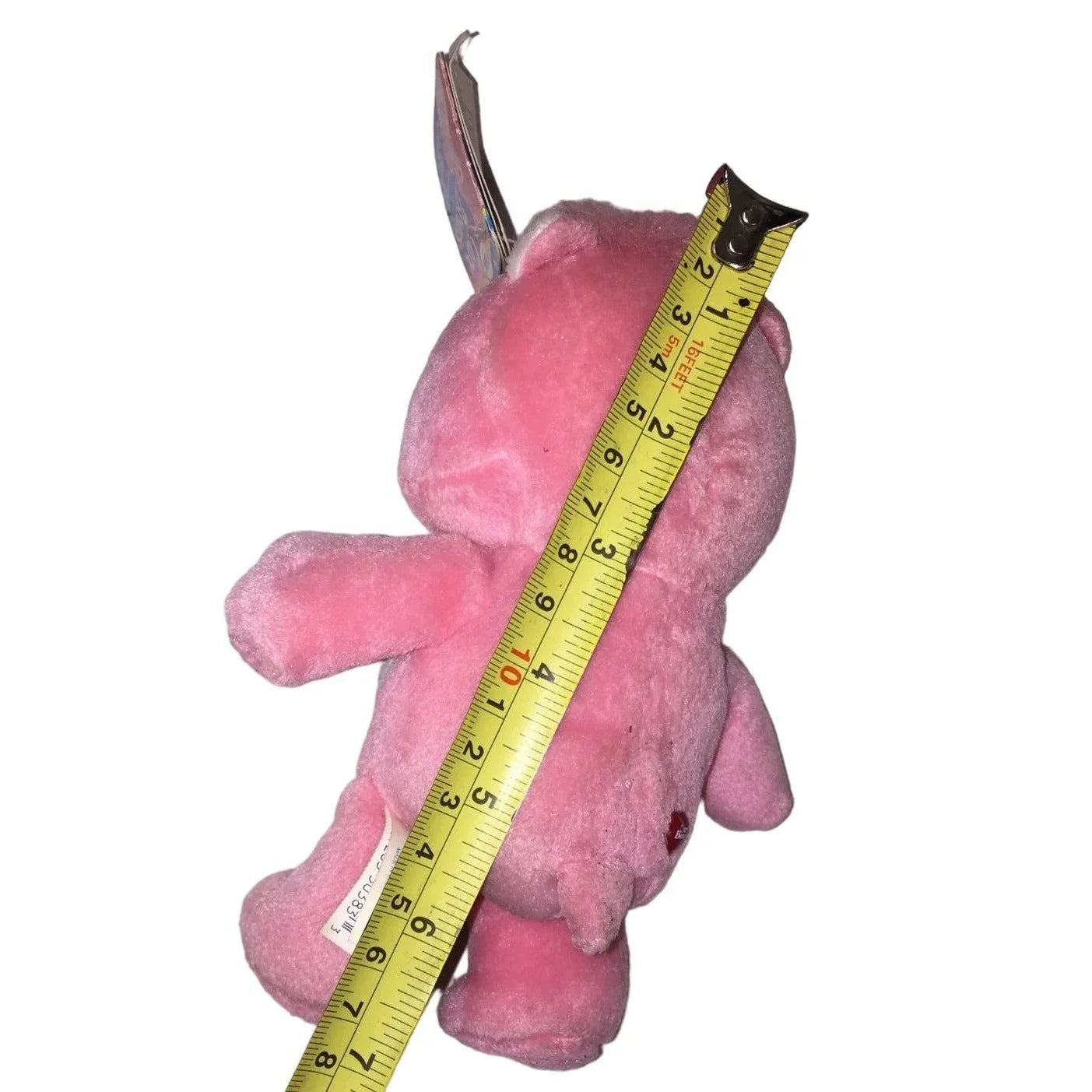 Care Bears Love - a - Lot Bear Pink with 2 interlocking hearts on belly - Sweet face - w/ Tags Care Bears A+ Stuff