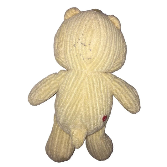 Sweet Smiling Funshine Bear Plush - Ribbed Fur (unique) - Smiling Sun on Tummy Care Bears A+ Stuff