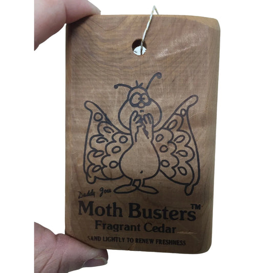 Daddy Joes Moth Busters Fragrant Cedar Sand Lightly to Renew Freshness - Cute Bug Art Moth Busters A+ Stuff