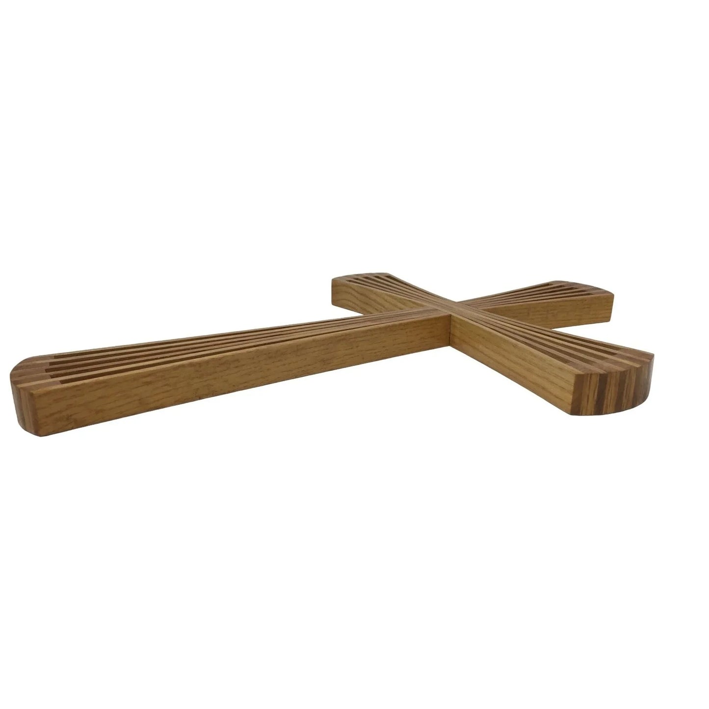 Wooden Cross - Tips Fanned out to make nice Full- Looking Effect 12.5" Tall A+ Stuff A+ Stuff