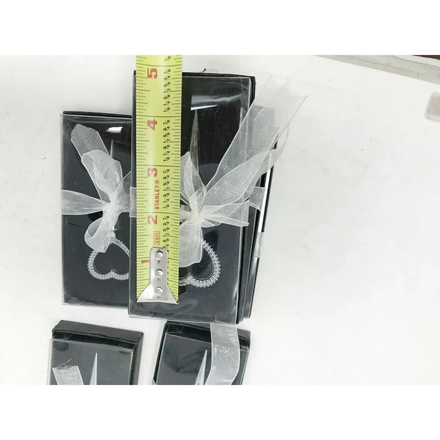 Silver Metal Heart Wine Bottle Stopper w/ Gift Box Wedding Unbranded