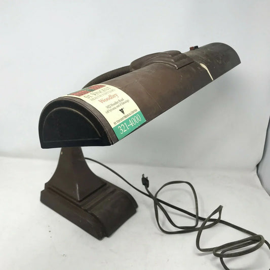 Vintage INSUSTRIAL STYLE Art Deco METAL DESK LAMP Working - RETRO Light Lamp Unbranded A+ Stuff Lamps
