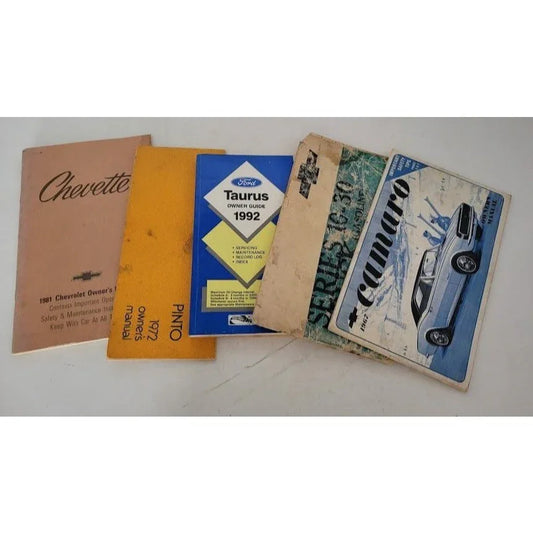 Vintage Auto Owners Guide / Manuals - 1992 Taurus, Camaro, Chevette, Pinto Chevy Series 10-30 Truck - classic vehicle manuals A+ Stuff A+ Stuff Product Manuals