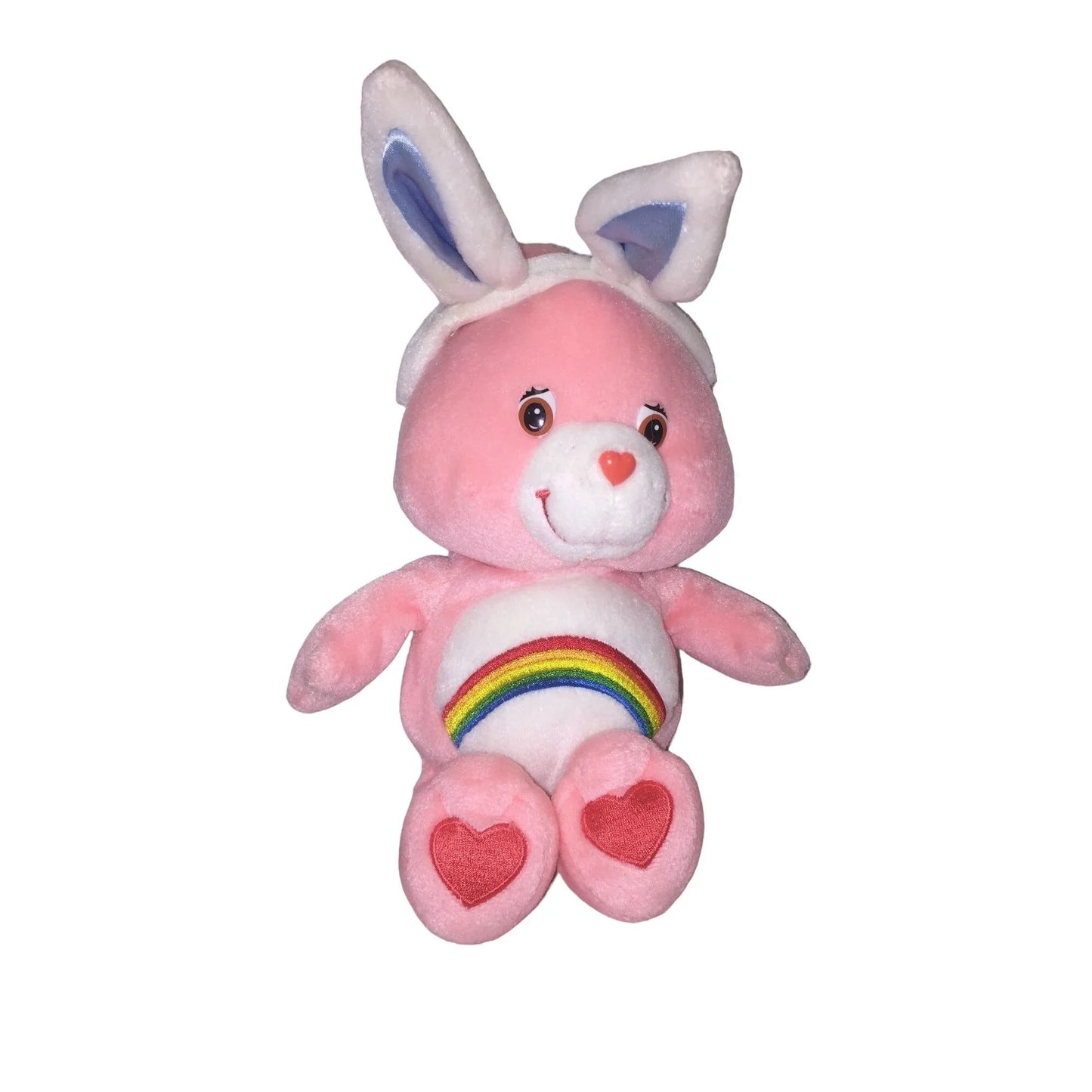 Vintage Care Bears Cheer Bear Wearing Easter Bunny Ears - Plush Vintage Toy Care Bears A+ Stuff