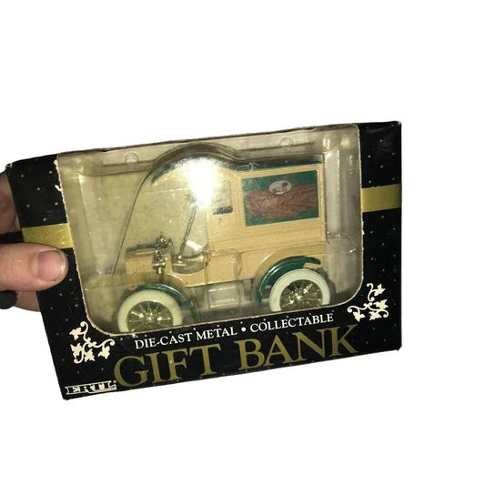 ERTL - Die-Cast Metal Collectible Gift Bank - Money Bank - Old Fashioned Antique Car Shape - Fathers Day Gift - Grandpa, Dad, New in box - b ERTL A+ Stuff Piggy Banks & Money Jars