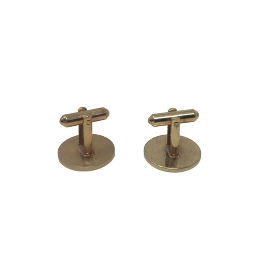 Gold Tone Cufflinks - Segmented with lines - Mens Cufflinks Unbranded A+ Stuff Cufflinks