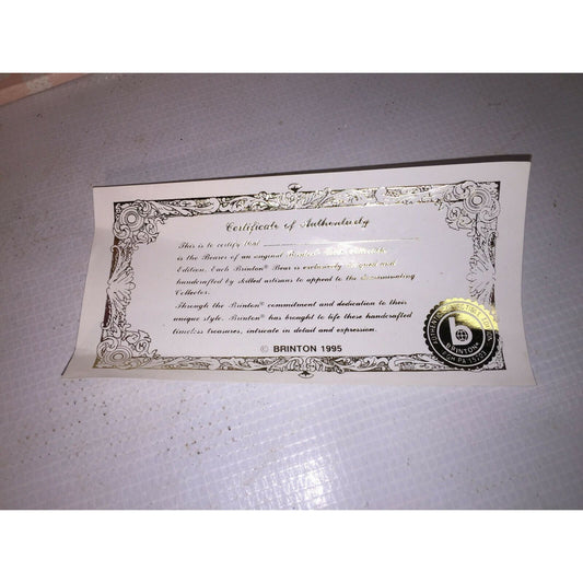 EASTER Decor - Teddy Bear Dressed as Bunny CUTE- Brinn's 1995