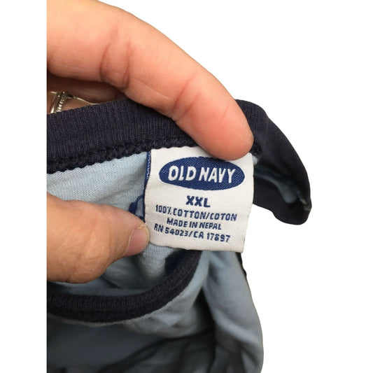 Old Navy MENS light blue T shirt with Darker Blue Accents - Size XXL Old Navy A+ Stuff