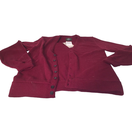 Jantzen "Lucky Links" Button Down Cardigan Sweater NWT Big and Tall Size Large Jantzens A+ Stuff