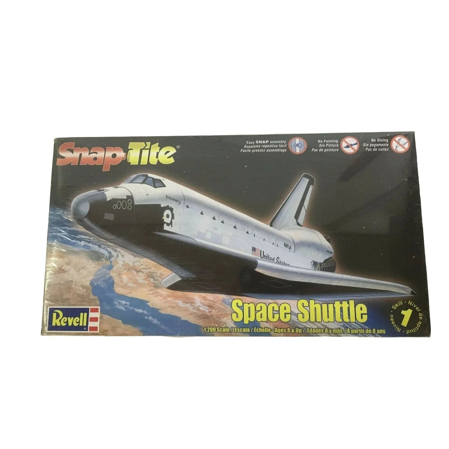 REVELL Snap Tite SPACE SHUTTLE Skill-1 Model Kit 1:200 Scale New Revell A+ Stuff Toys