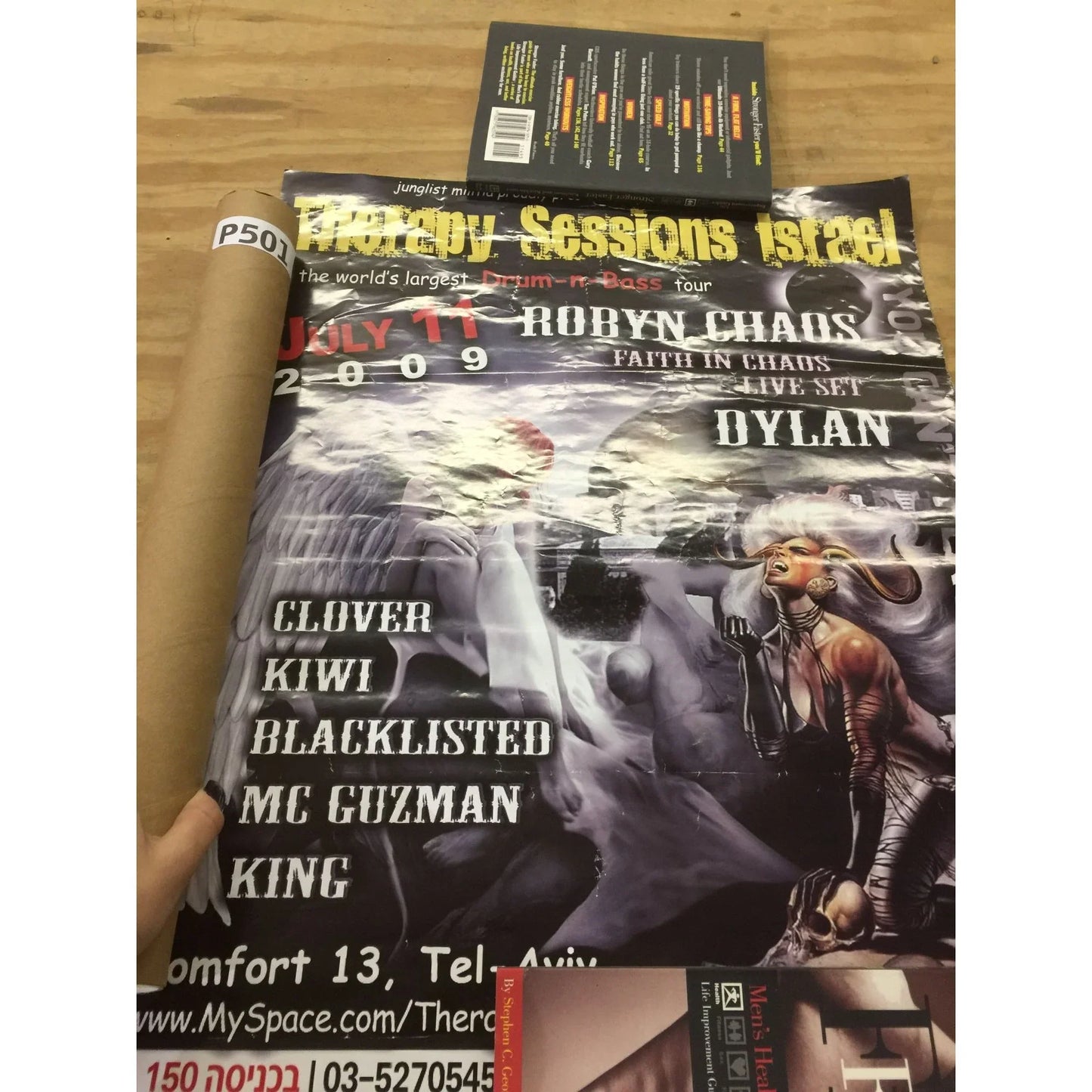 Therapy Sessions Israel July 11, 2009 - Concert Poster Junglist Militia - Great Rare Find! Junglist Militia A+ Stuff
