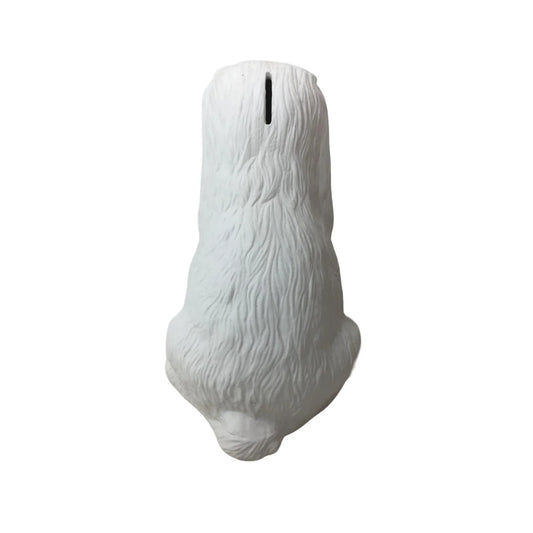 Cute Smiling Dog Ceramic Bank - Coin Bank - Leave as is or Paint Yourself! A+ Stuff A+ Stuff