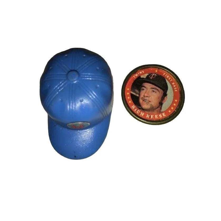 Vintage MLB Baseball collectibles - 2 pins - small plastic helmet - tin tokens - Jim Hickman - Rich Reese - sports memorabilia - baseball mo MLB A+ Stuff Collectibles