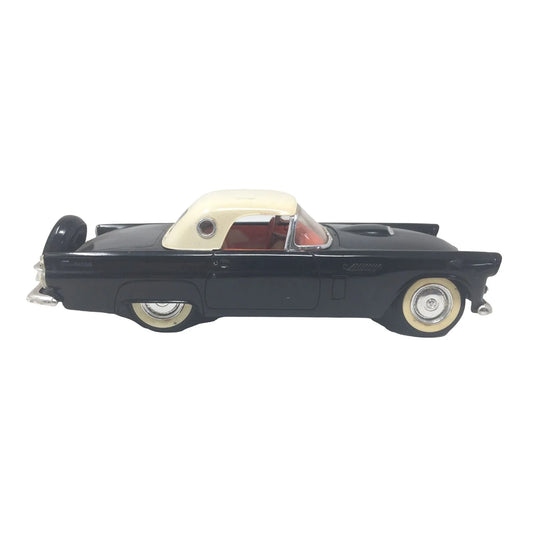 Vintage 1957 Chevy Convertible Diecast Car - Black Body, White Top - Classic Car A+ Stuff A+ Stuff Toy Cars