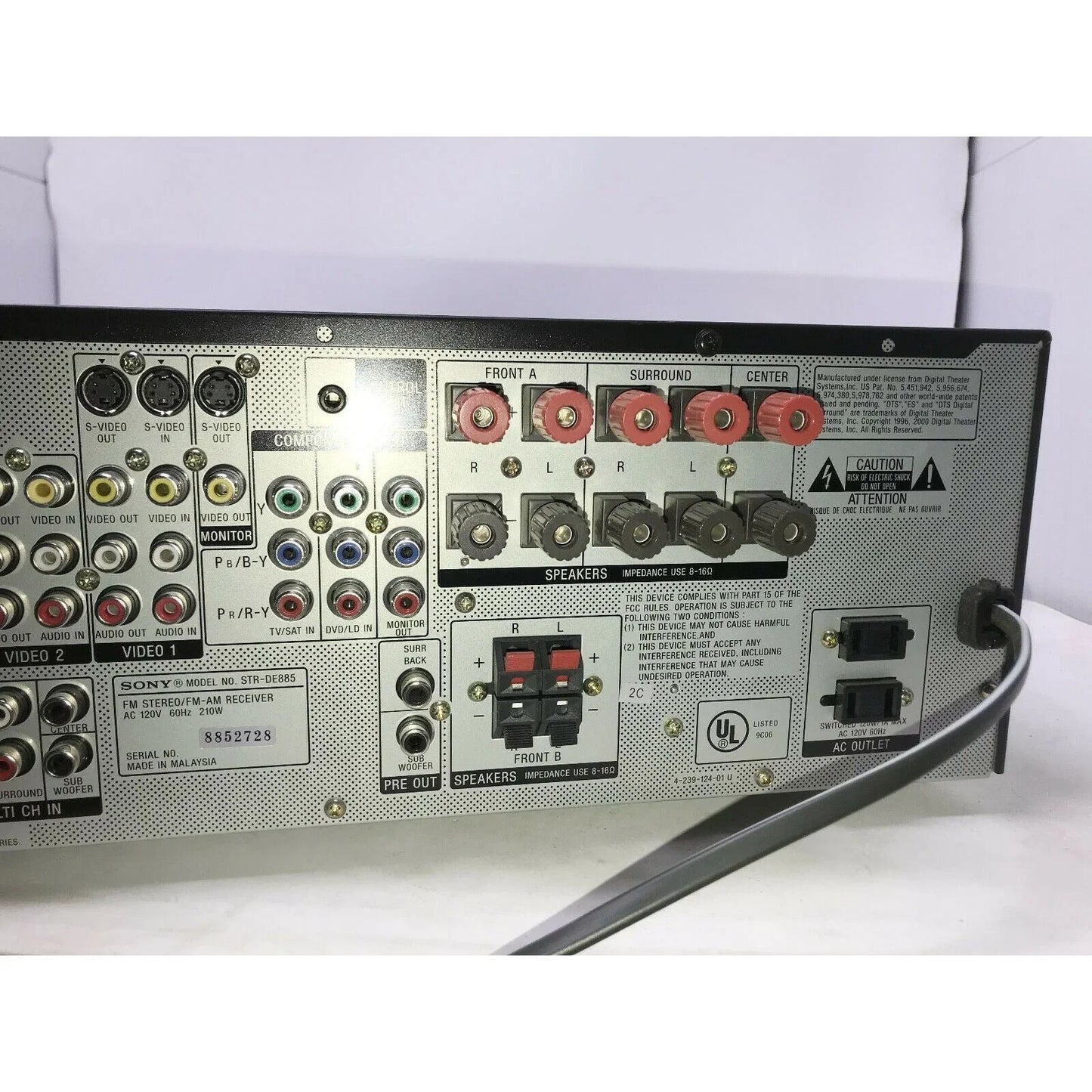 SONY Digital Cinema Sound CINEMA STUDIO EX STR-DE885 64bit DSPx2 Sony A+ Stuff Electronics