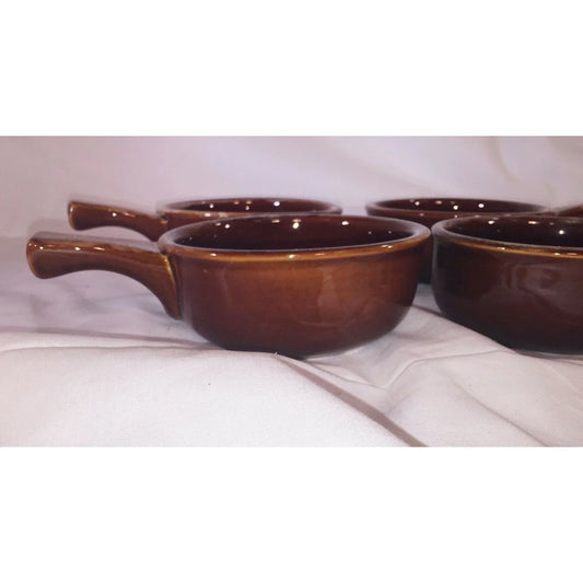 World ULTIMA Set (4) HANDLED BOWLS Pot Pie or Soup Bowl Stoneware Chefs A+ Stuff Bowls