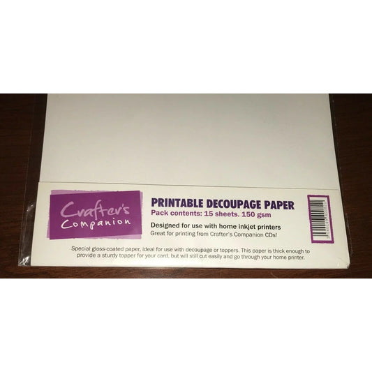 Crafter's Companion Printable Decoupage Paper - Crafting and Decor Decoupage Crafter's Companion A+ Stuff Arts & Crafts