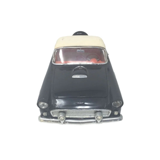 Vintage 1957 Chevy Convertible Diecast Car - Black Body, White Top - Classic Car A+ Stuff A+ Stuff Toy Cars