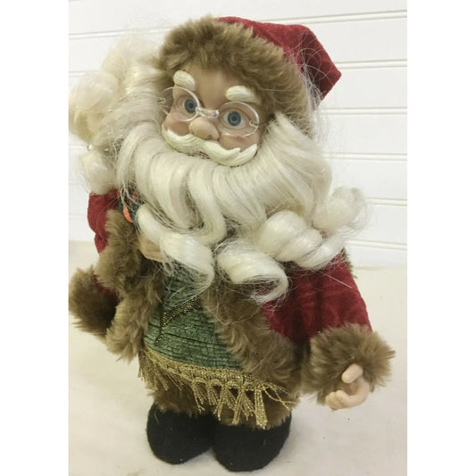 Santa Claus Christmas Figurine Holiday Decor w bag & hair beard - Unbranded A+ Stuff Seasonal & Holiday Decorations