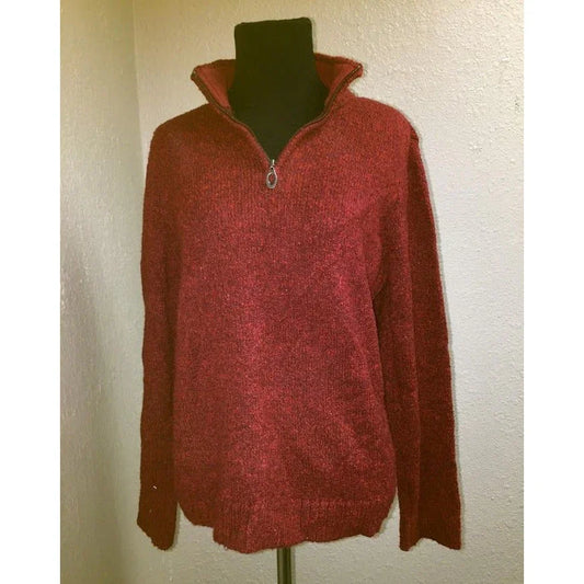 Christopher & Banks Red 1/4 zip pullover Sweater Size Small - very good condition (see photos) Christopher & Banks A+ Stuff Shirts & Tops