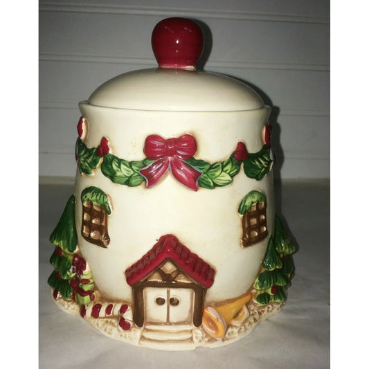 Holiday Village Creamer Sugar Marshmallow & Cookie Jar Serving Set Jingles and Joy A+ Stuff Seasonal & Holiday Decorations